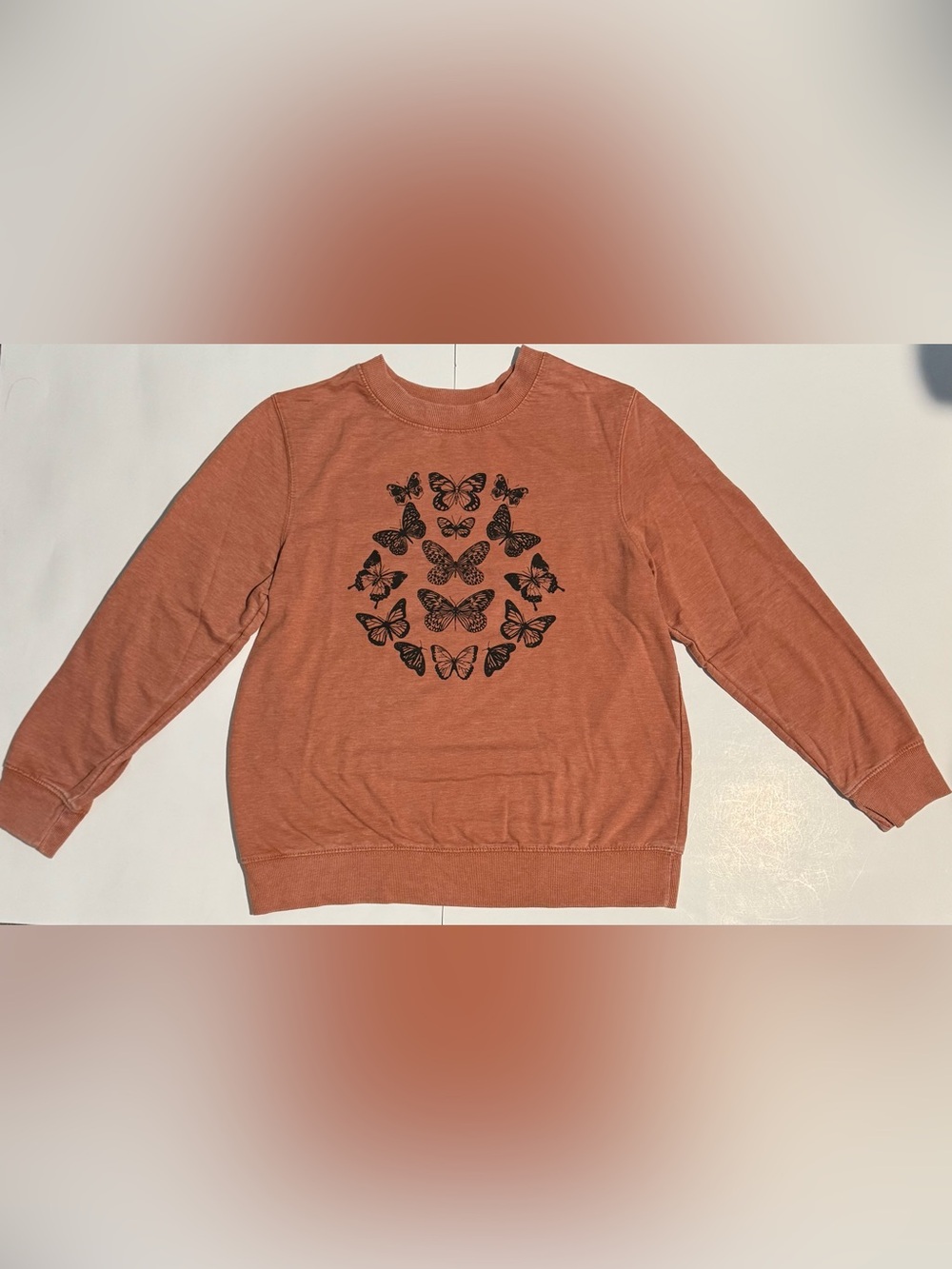 Wallflower Women's Butterfly Graphic Sweatshirt